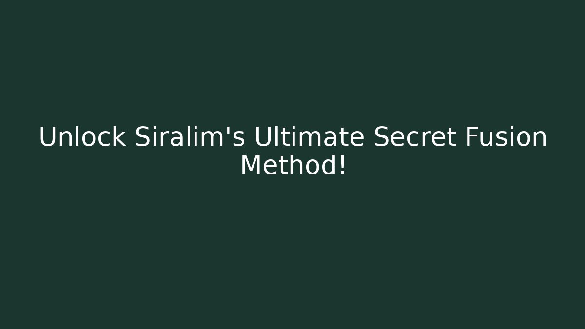 Unlock Siralim's Ultimate Secret Fusion Method! - Create More Assets