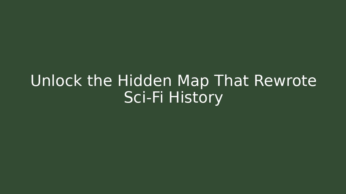 Unlock the Hidden Map That Rewrote Sci-Fi History - Create More Assets