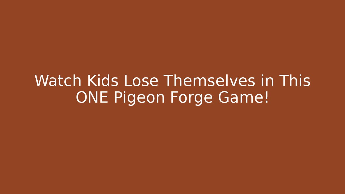 Watch Kids Lose Themselves in This ONE Pigeon Forge Game!
