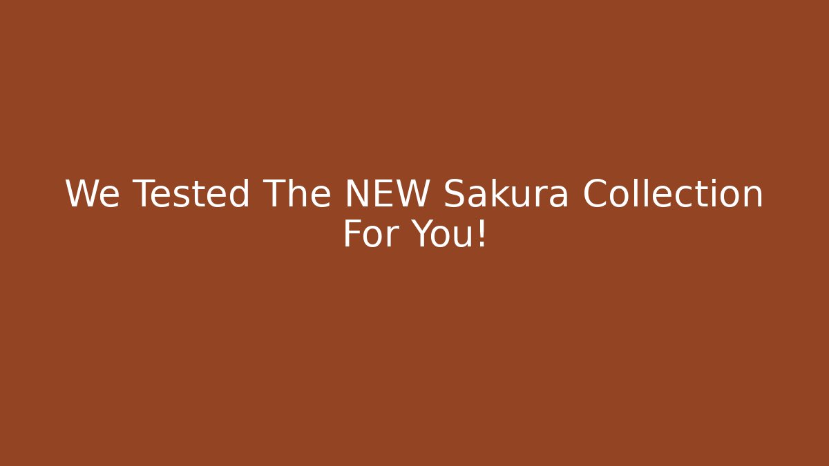 We Tested The NEW Sakura Collection For You! - Create More Assets
