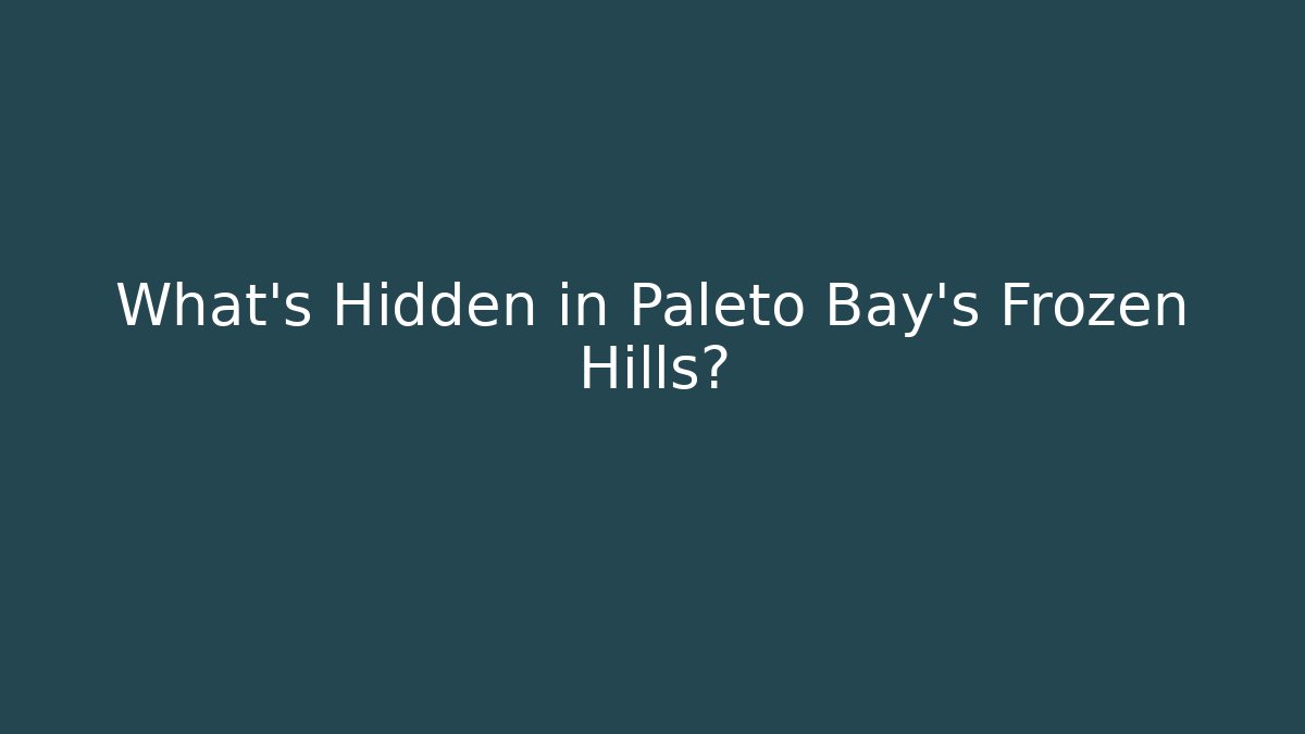 What's Hidden in Paleto Bay's Frozen Hills?