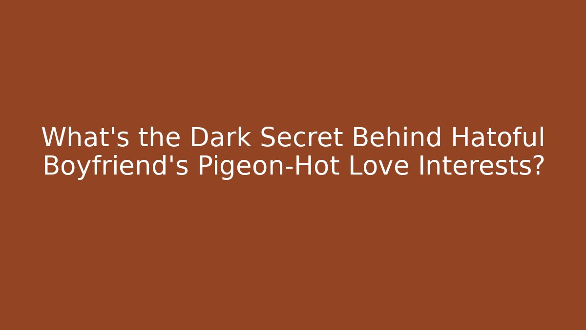 What's the Dark Secret Behind Hatoful Boyfriend's Pigeon-Hot Love Interests?