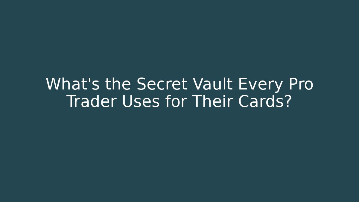 What's the Secret Vault Every Pro Trader Uses for Their Cards?
