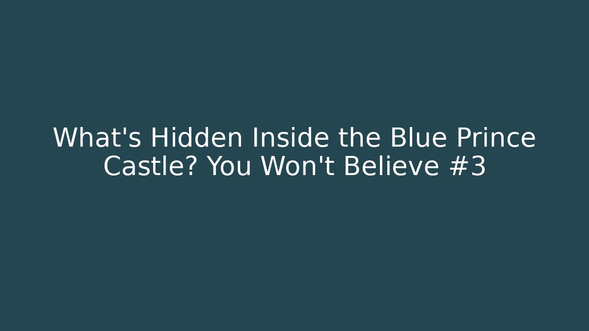 What’s Hidden Inside the Blue Prince Castle? You Won’t Believe #3