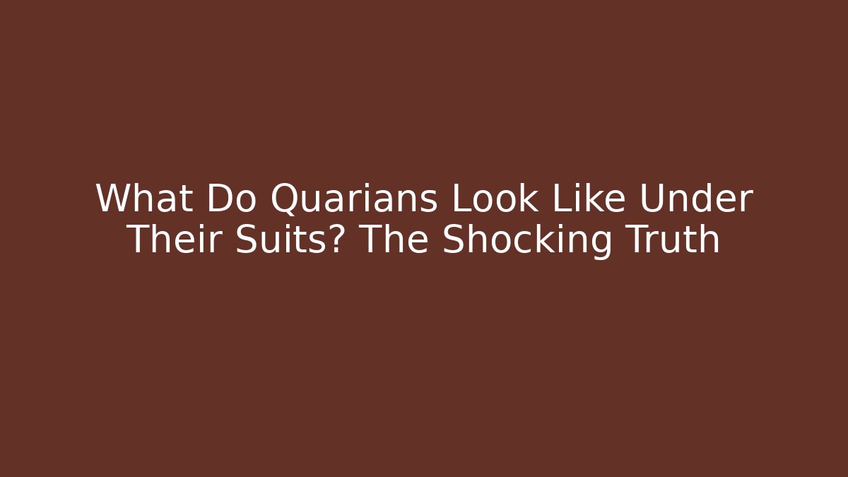 What Do Quarians Look Like Under Their Suits? The Shocking Truth - Create More Assets