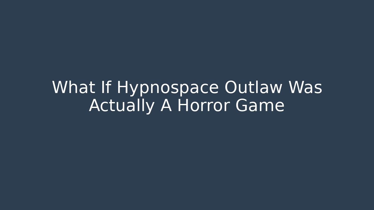 What If Hypnospace Outlaw Was Actually A Horror Game