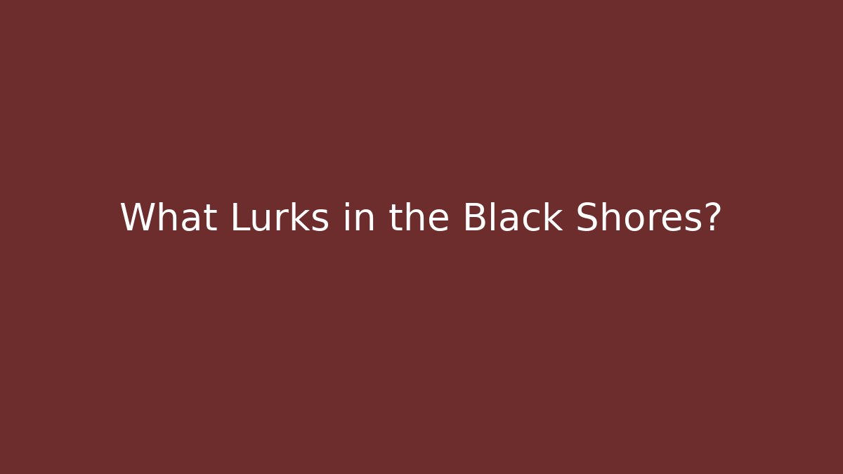 What Lurks in the Black Shores?
