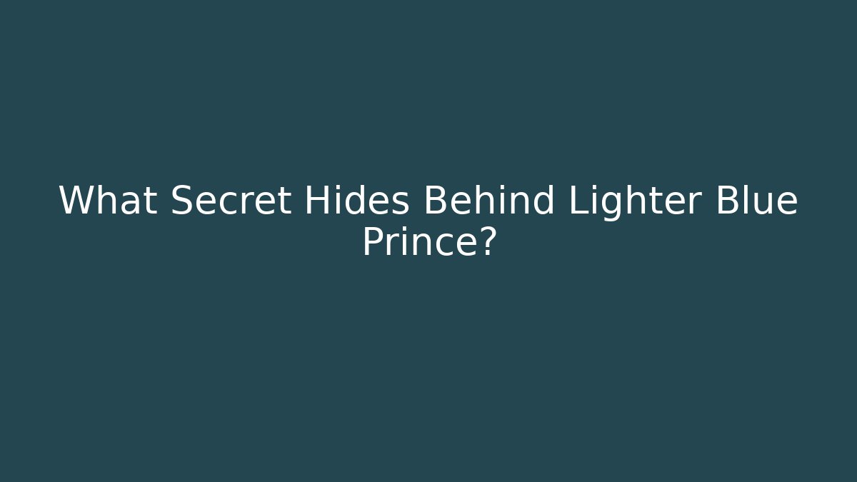 What Secret Hides Behind Lighter Blue Prince?