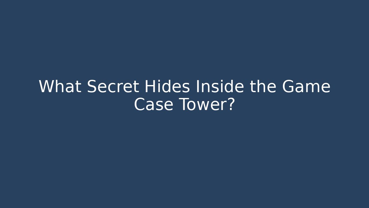 What Secret Hides Inside the Game Case Tower?