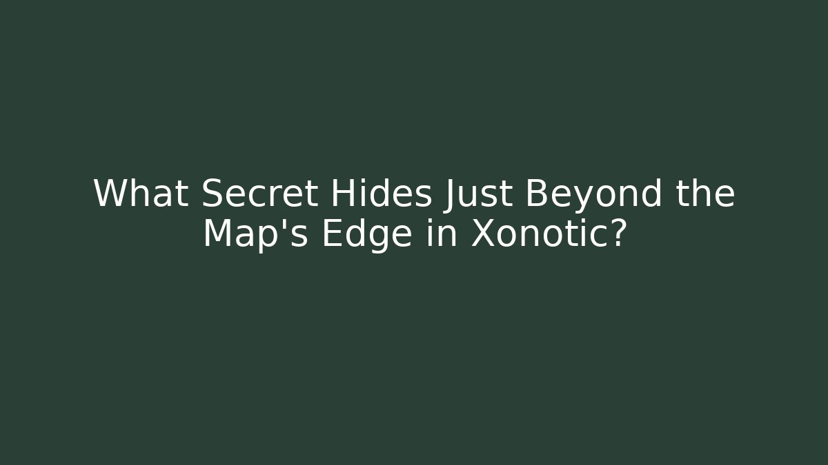 What Secret Hides Just Beyond the Map's Edge in Xonotic?