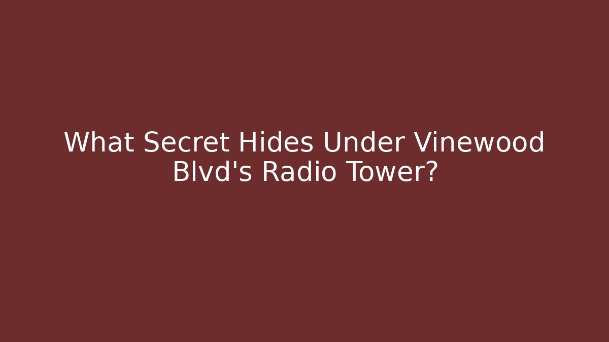 What Secret Hides Under Vinewood Blvd's Radio Tower?