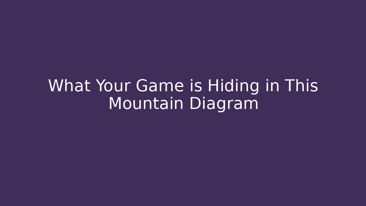 What Your Game is Hiding in This Mountain Diagram