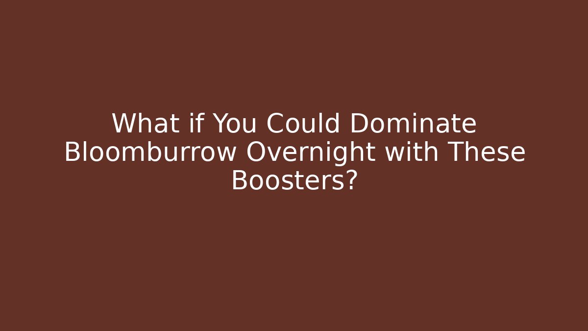 What if You Could Dominate Bloomburrow Overnight with These Boosters?