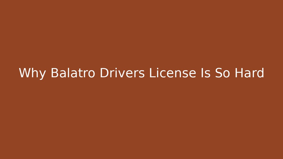 Why Balatro Drivers License Is So Hard - Create More Assets