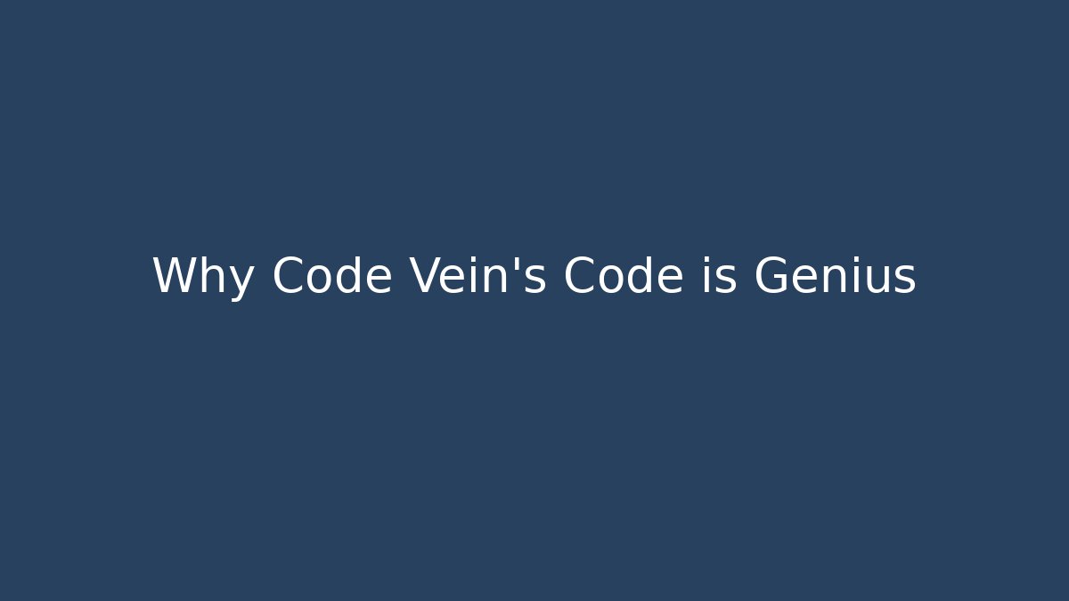 Why Code Vein's Code is Genius