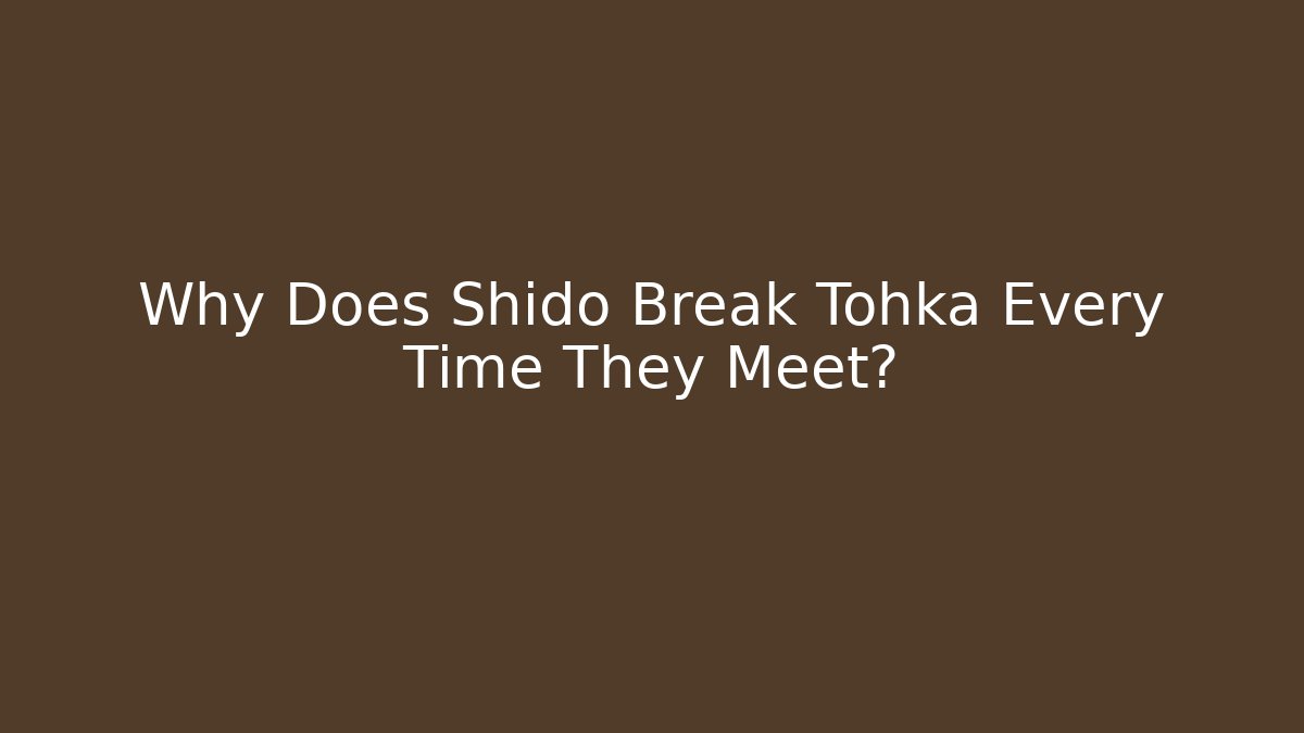 Why Does Shido Break Tohka Every Time They Meet? - Create More Assets