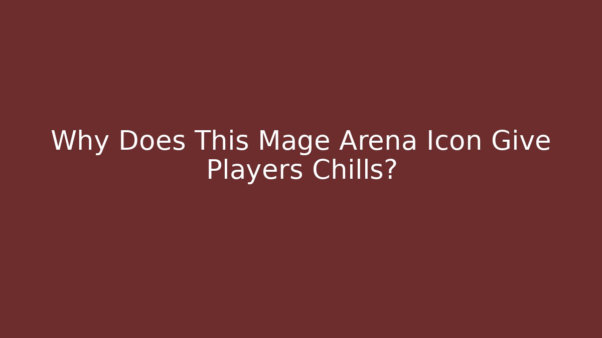 Why Does This Mage Arena Icon Give Players Chills? - Create More Assets