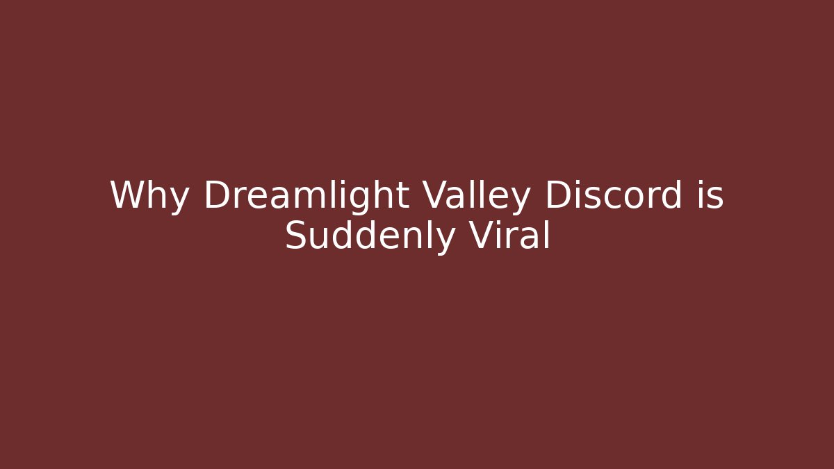 Why Dreamlight Valley Discord is Suddenly Viral - Create More Assets