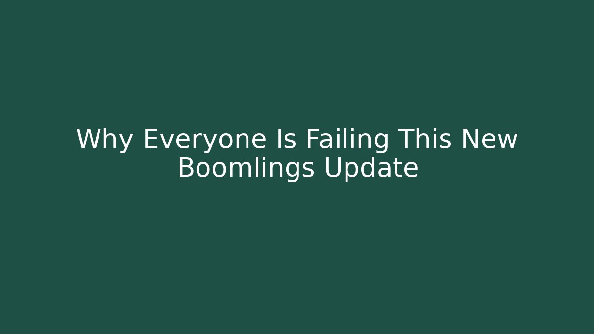 Why Everyone Is Failing This New Boomlings Update - Create More Assets