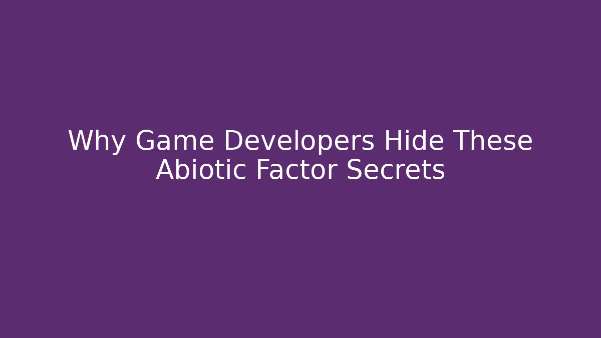 Why Game Developers Hide These Abiotic Factor Secrets - Create More Assets