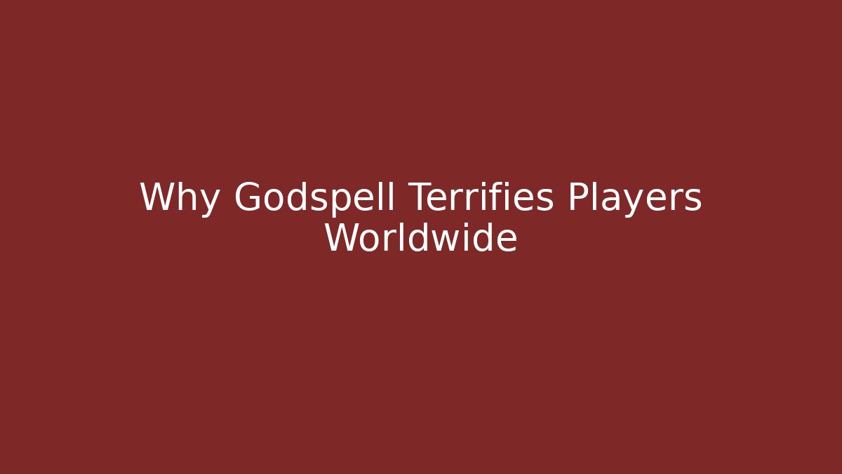 Why Godspell Terrifies Players Worldwide