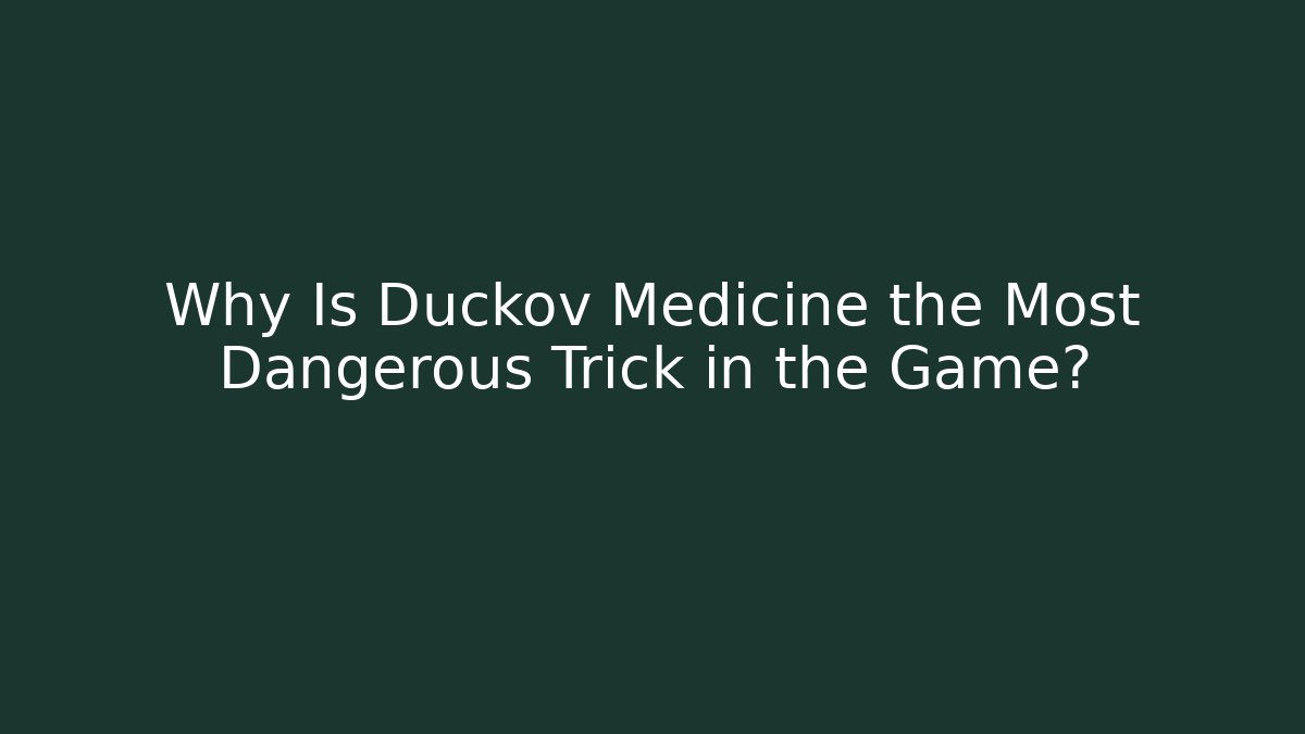 Why Is Duckov Medicine the Most Dangerous Trick in the Game?