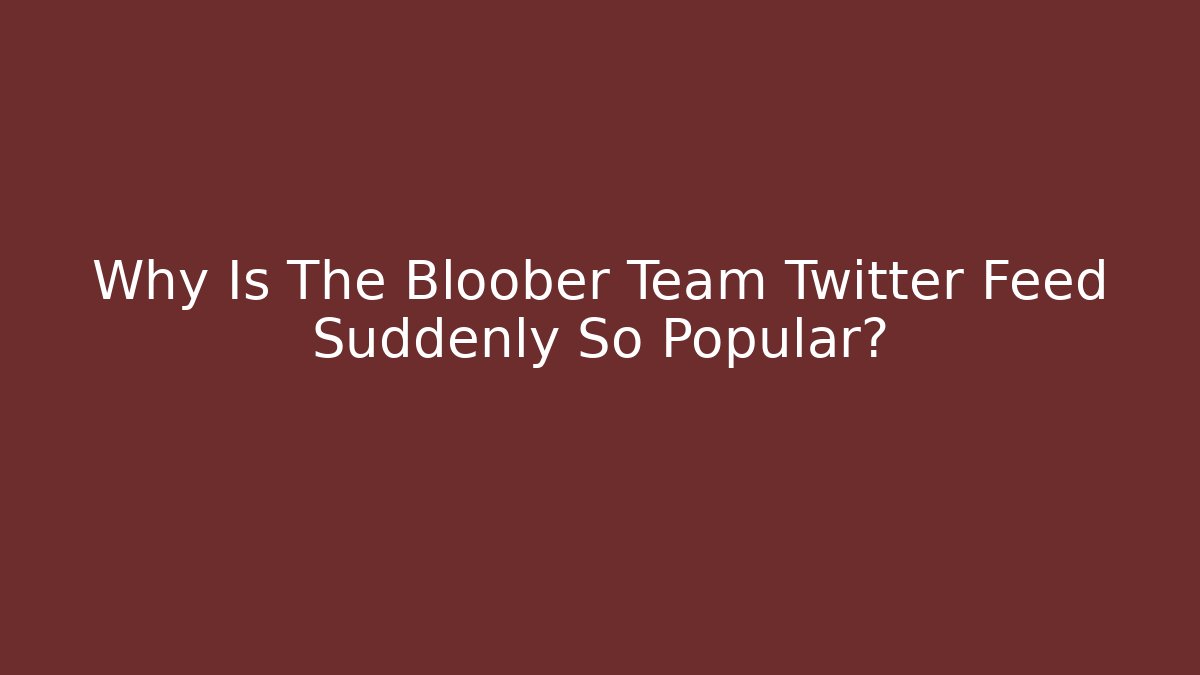 Why Is The Bloober Team Twitter Feed Suddenly So Popular?