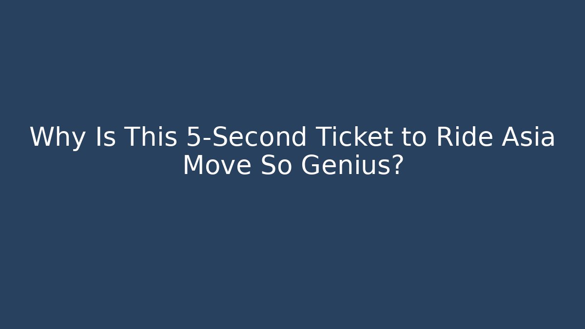 Why Is This 5-Second Ticket to Ride Asia Move So Genius?