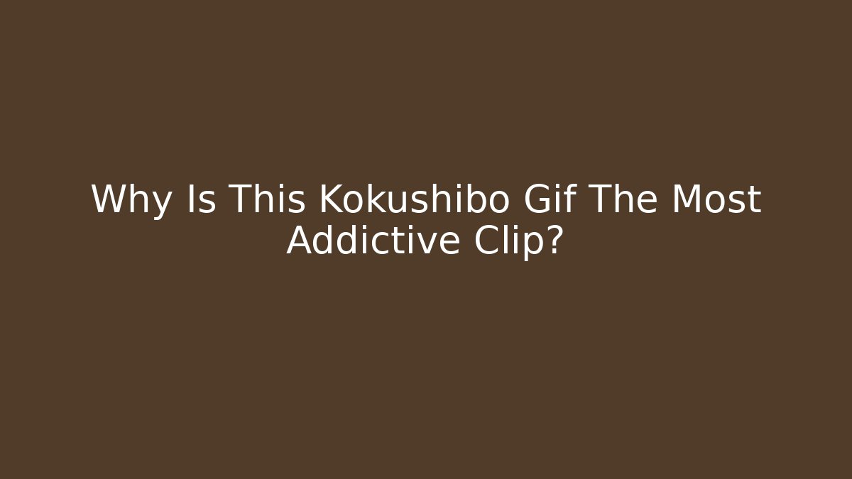 Why Is This Kokushibo Gif The Most Addictive Clip?