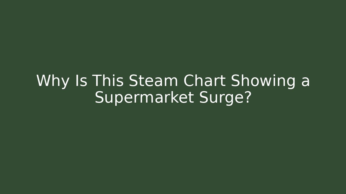 Why Is This Steam Chart Showing a Supermarket Surge? - Create More Assets