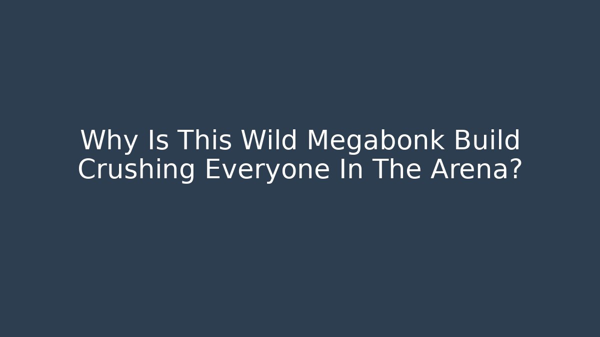 Why Is This Wild Megabonk Build Crushing Everyone In The Arena?