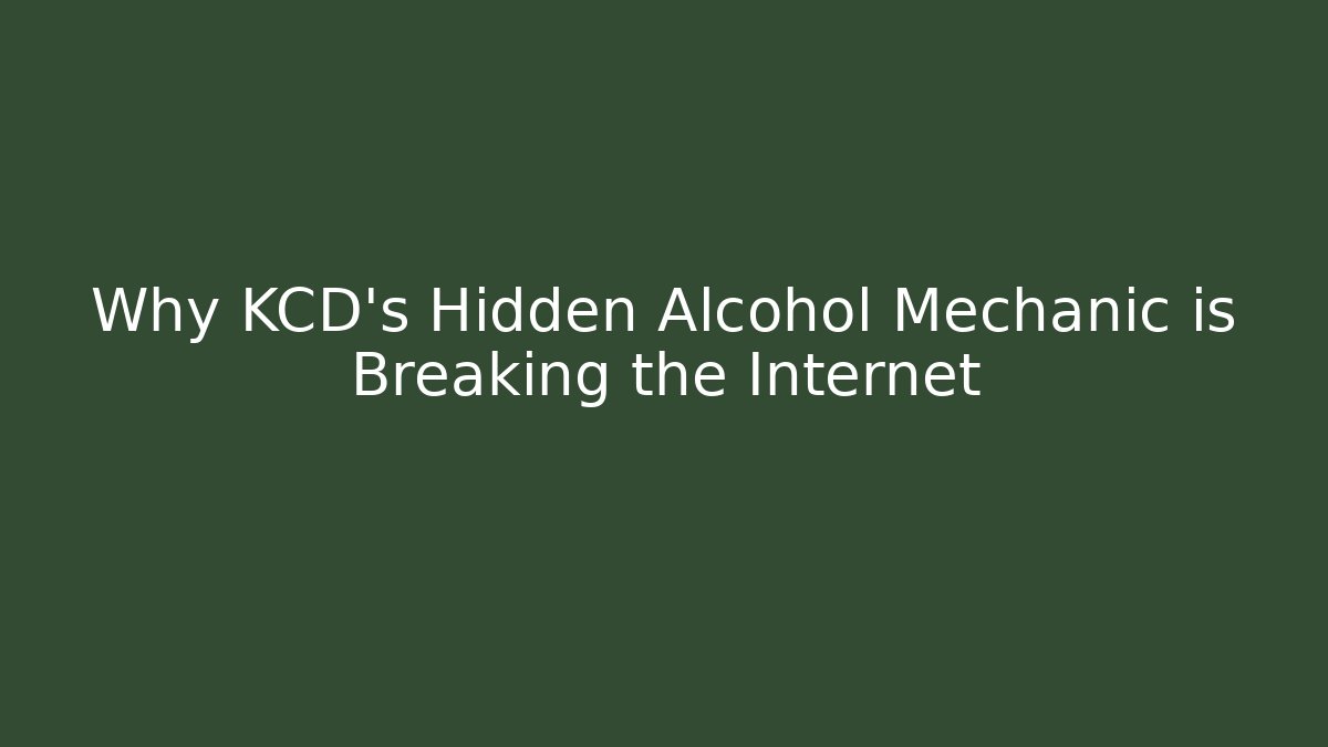 Why KCD's Hidden Alcohol Mechanic is Breaking the Internet