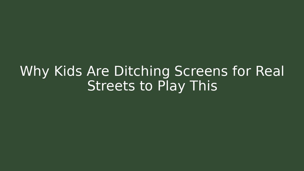 interactive neighborhood for kids