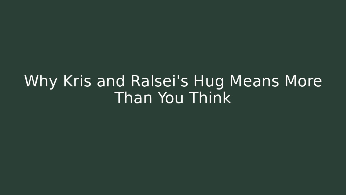 Why Kris and Ralsei's Hug Means More Than You Think