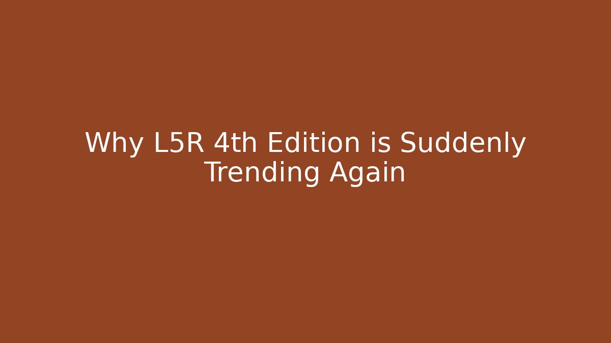 Why L5R 4th Edition is Suddenly Trending Again