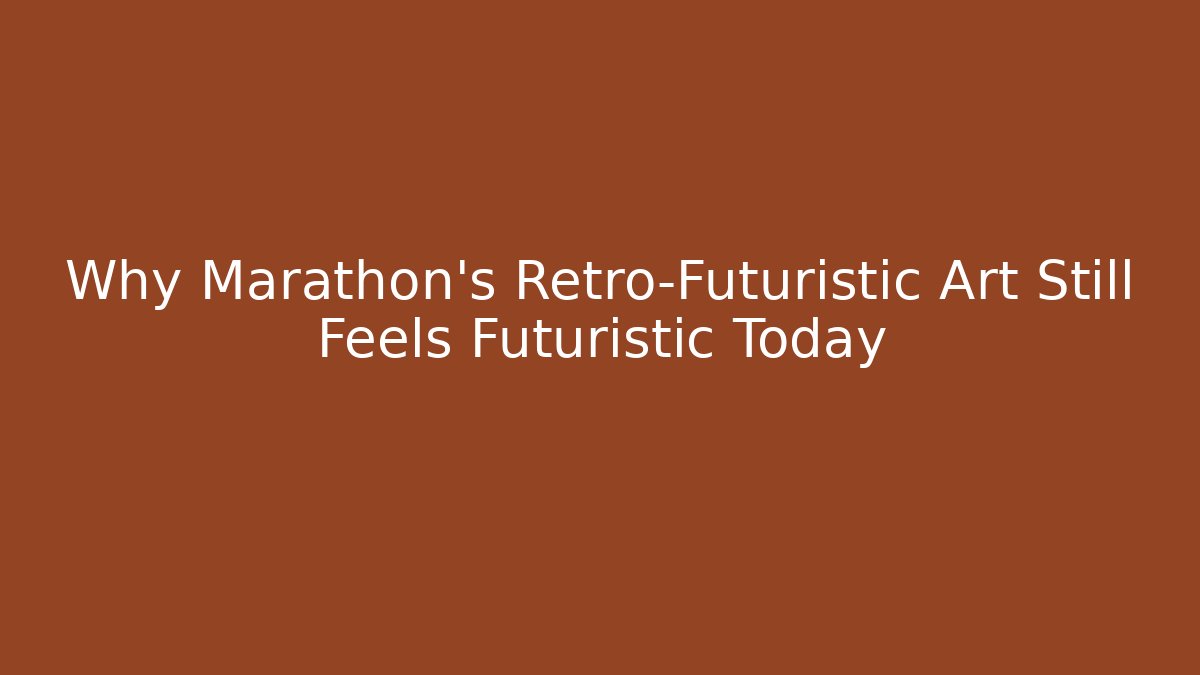Why Marathon's Retro-Futuristic Art Still Feels Futuristic Today