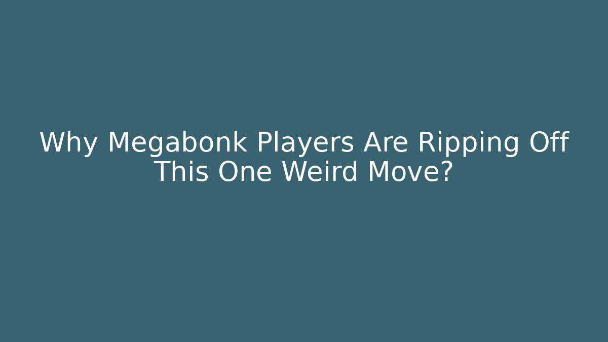 Why Megabonk Players Are Ripping Off This One Weird Move?