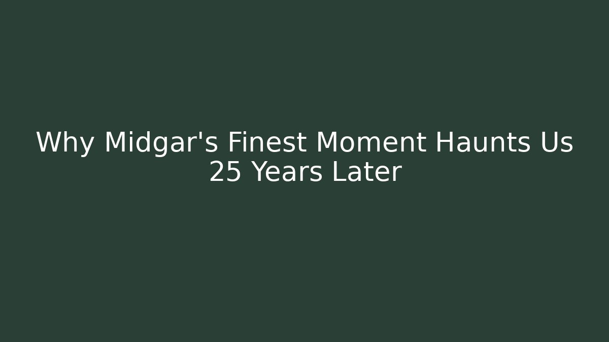 Why Midgar's Finest Moment Haunts Us 25 Years Later
