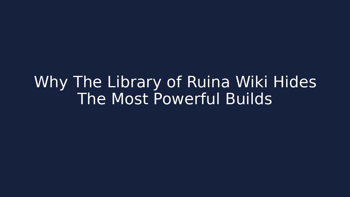 Why The Library of Ruina Wiki Hides The Most Powerful Builds