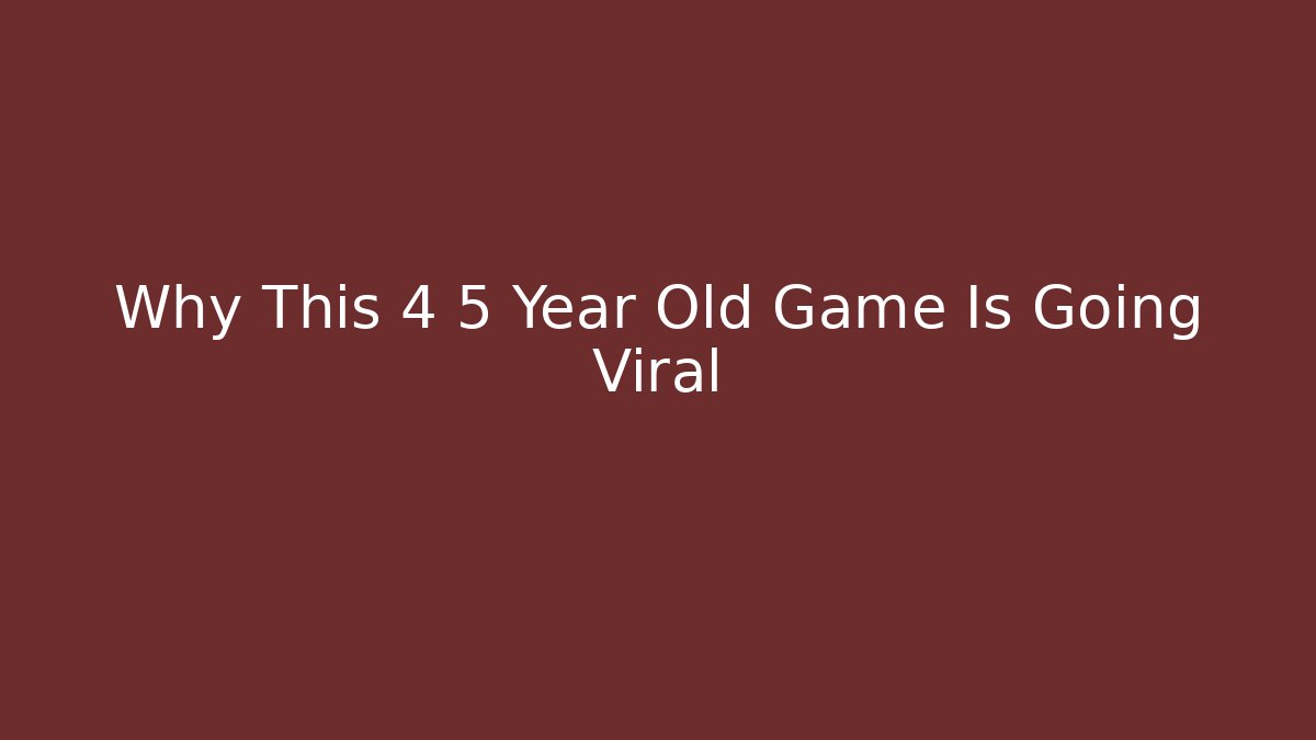 Why This 4 5 Year Old Game Is Going Viral - Create More Assets