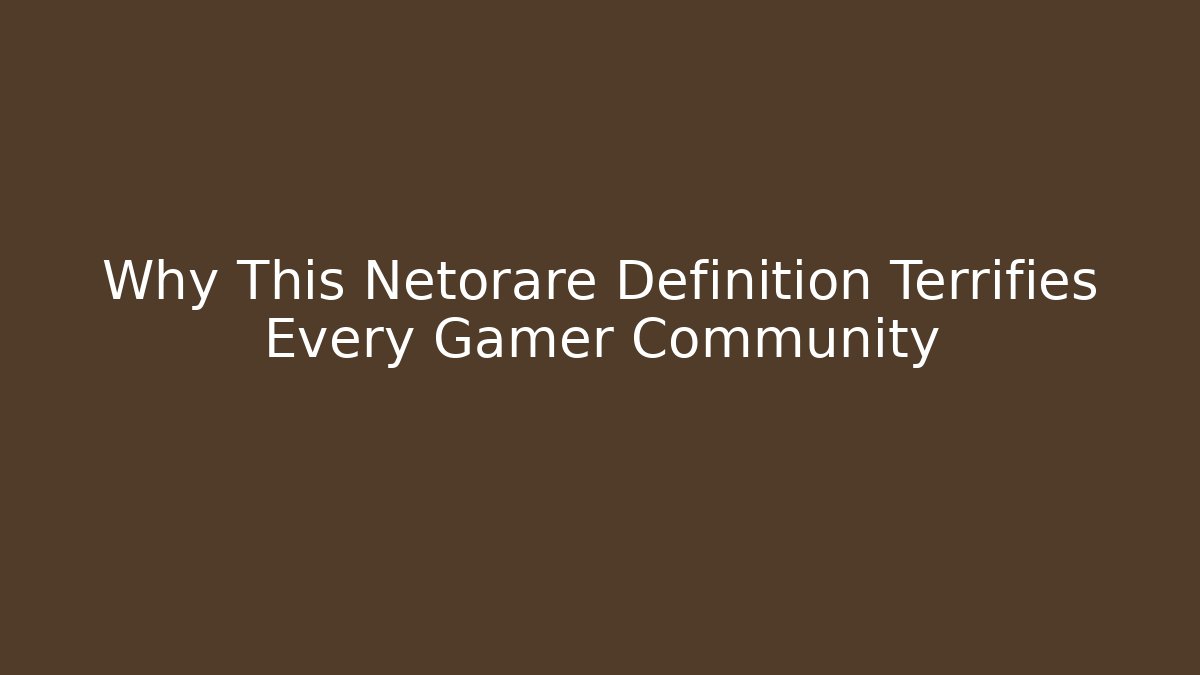 Why This Netorare Definition Terrifies Every Gamer Community