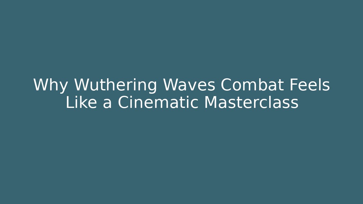 Why Wuthering Waves Combat Feels Like a Cinematic Masterclass - Create More Assets