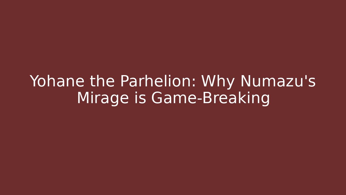 Yohane the Parhelion: Why Numazu's Mirage is Game-Breaking