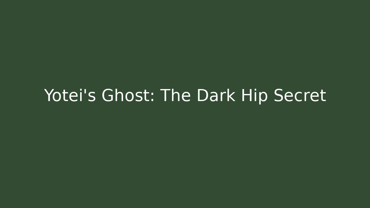 Yotei's Ghost: The Dark Hip Secret