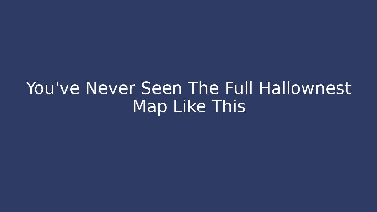 You've Never Seen The Full Hallownest Map Like This - Create More Assets
