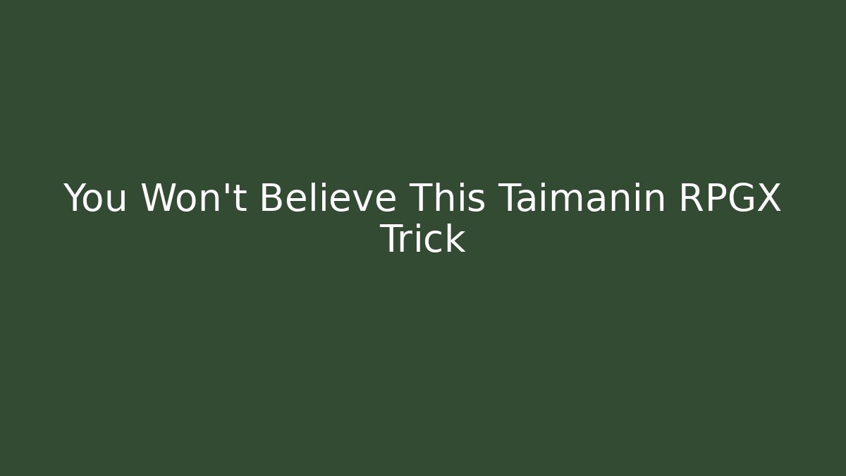 You Won't Believe This Taimanin RPGX Trick