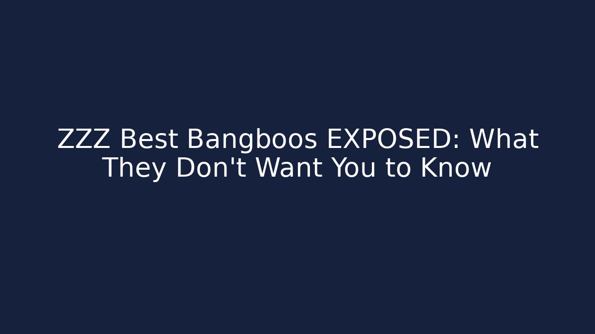 ZZZ Best Bangboos EXPOSED: What They Don't Want You to Know