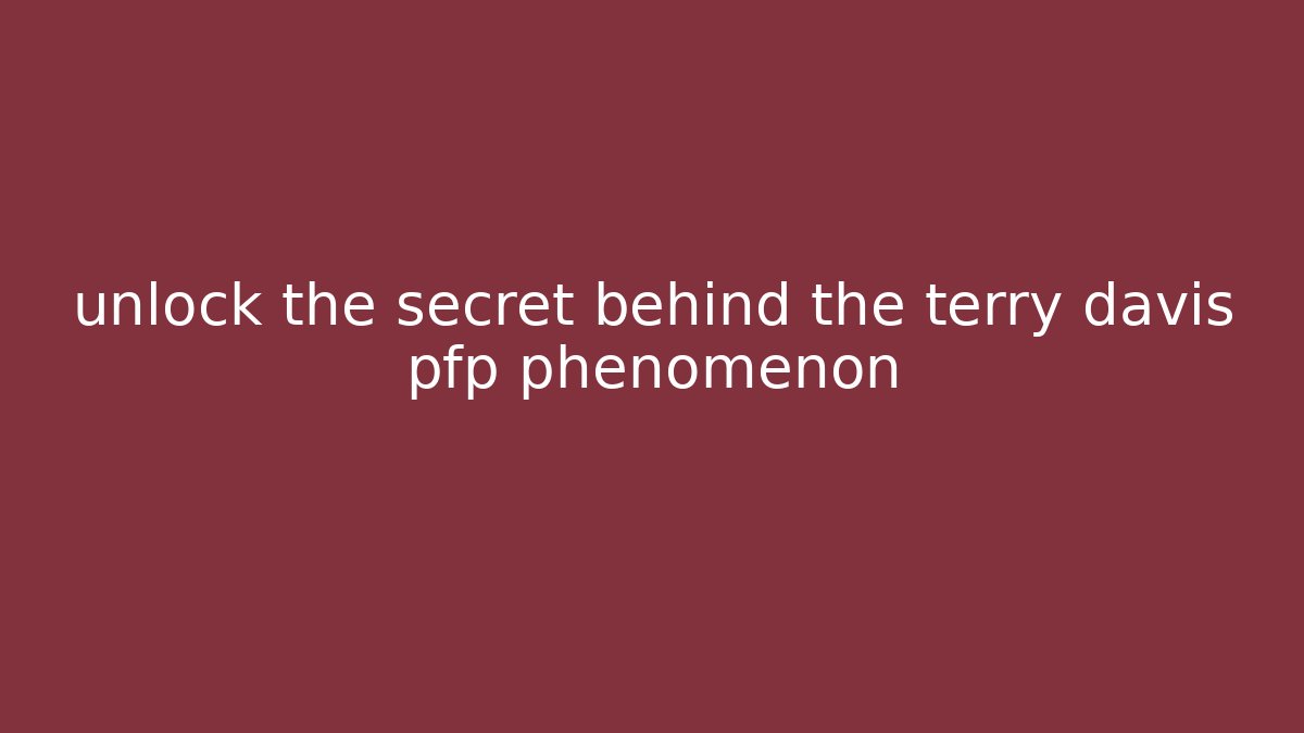 unlock the secret behind the terry davis pfp phenomenon